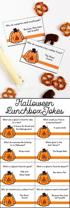 These FREE Halloween Lunchbox Jokes are a fun way to add some laughs to your kiddo&#39;s lunches!