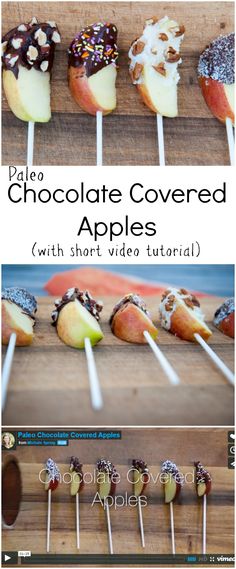 Chocolate Covered Apples Recipe and video tutorial by Thriving on Paleo (Paleo, gluten-free). Perfect for Halloween!