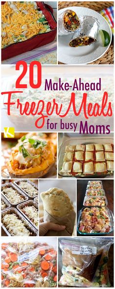 20 Make-Ahead Freezer Dinners for Busy Moms
