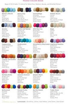 Crochet Colour Schemes