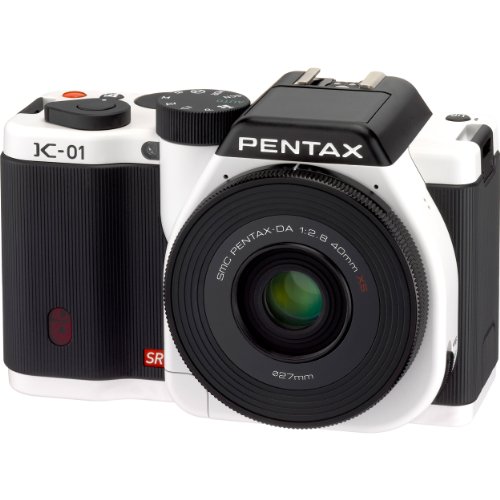 $> Pentax K-01 Camera Smc Pentax-da40mm F2.8 Xs Lens Kit White/black