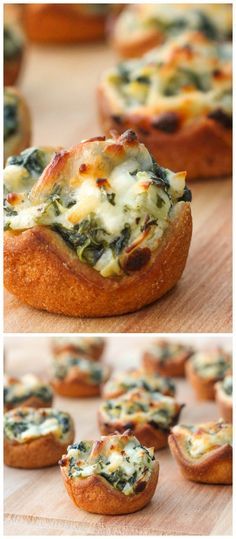 Spinach Dip Bites - If you Love Spinach and Artichoke Dip, you will LOVE this yummy recipe!