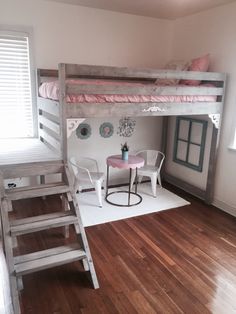 Ana white loft bed I made for my daughters room