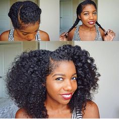 braid out done well.