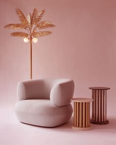 PINK CHAIR| moder furntiure decor ins soft pink and brass shades???