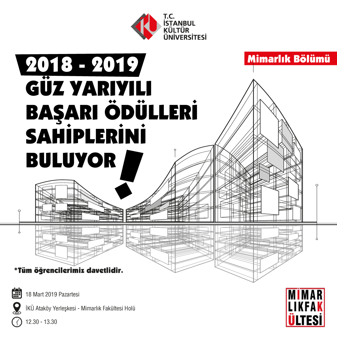 2018-2019 Güz Dönemi En İyi Mimari Tasarım Ödülleri