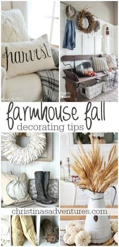 fixer upper style farmhouse fall decorating tips - so many easy ways to???