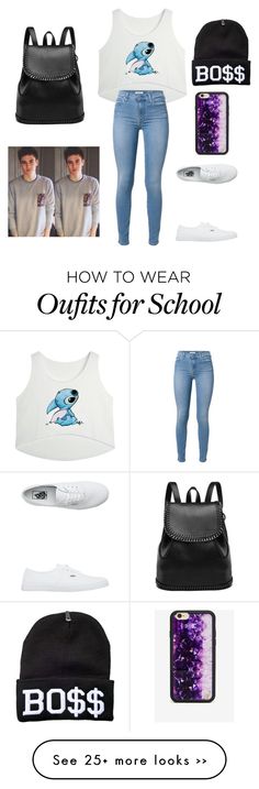 &quot;School With Sam&quot; by jackgilinsky143 on Polyvore featuring 7 For All Mankind, Vans and Wildflower