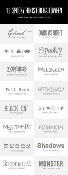 16 Spooky Fonts for Halloween