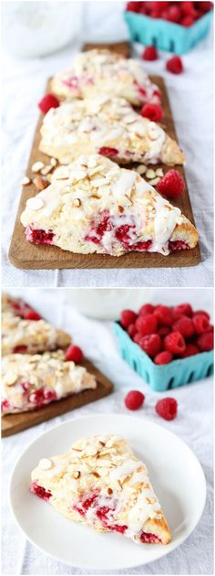 Raspberry Almond Scone Recipe on <a href="http://twopeasandtheirpod.com" rel="nofollow" target="_blank">twopeasandtheirpo...</a> These scones are amazing! Perfect for breakfast or brunch!