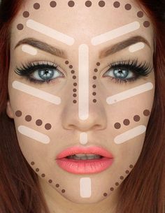 Contouring Tutorial: How To Make Face Look Slimmer. Best tips on how to achieve perfect looking foundation. Makeup Tricks and Beauty Ideas. | Makeup Tutorials <a href="http://makeuptutorials.com/5-tutorials-teach-make-face-look-thinner/" rel="nofollow" target="_blank">makeuptutorials.c...</a>