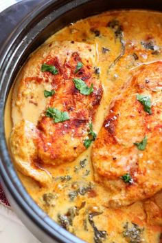 This savory Lemon Butter Chicken is full of flavor. The lemon cream sauce mixed with fresh garlic and Parmesan cheese is perfect with the tender chicken.