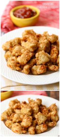 Copycat Chik-Fil-A nuggets - these are so good and taste just like the real thing!! Recipe on { lilluna.com }