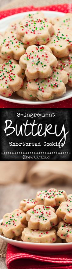 Cookie exchanges will be here before you know it! These 3-Ingredient Buttery Shortbread Cookies sound like the perfect recipe to try!