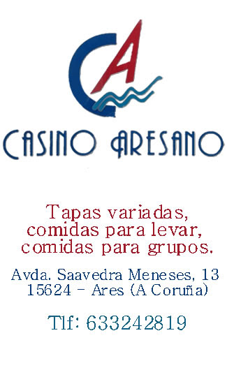 Casino Aresano. Colaborador coa ADR Numancia de Ares.