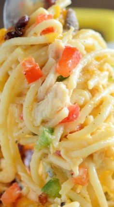 Chicken Bacon Spaghetti ~ It???s even more amazing than it sounds!