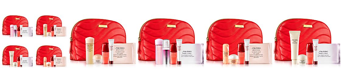 Receive your choice of 6-piece bonus gift with your 2 Shiseido skincare products purchase