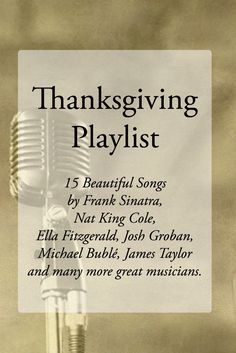 Thanksgiving Playlist