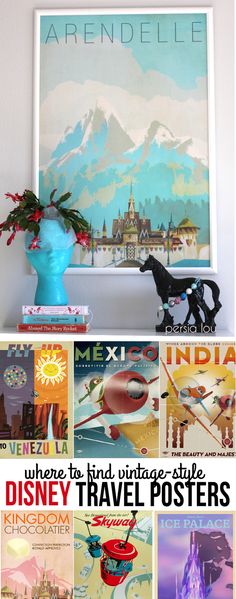 Download this free Frozen Poster for beautiful decor everyone in the family can love! - Where to Find Vintage-Style Disney Travel Posters