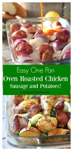 One pan chicken and sausage dinner! <a class="pintag" href="/explore/paleo/" title="#paleo explore Pinterest">#paleo</a> <a class="pintag" href="/explore/whole30/" title="#whole30 explore Pinterest">#whole30</a> <a class="pintag searchlink" data-query="%23yumyumyum" data-type="hashtag" href="/search/?q=%23yumyumyum&rs=hashtag" rel="nofollow" title="#yumyumyum search Pinterest">#yumyumyum</a>