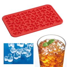 Disney Mickey Mouse Silicone Mini Ice Cube Tray Chocolate Candy Face Mold Cute