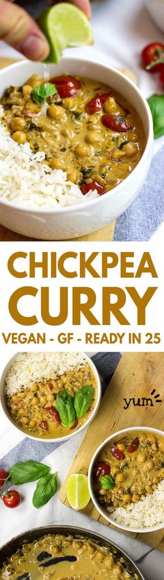 Vegan Chickpea Curry - An awesome animal friendly take on the insanely popular dish. And you know what? It rocks! | <a href="http://hurrythefoodup.com" rel="nofollow" target="_blank">hurrythefoodup.com</a>