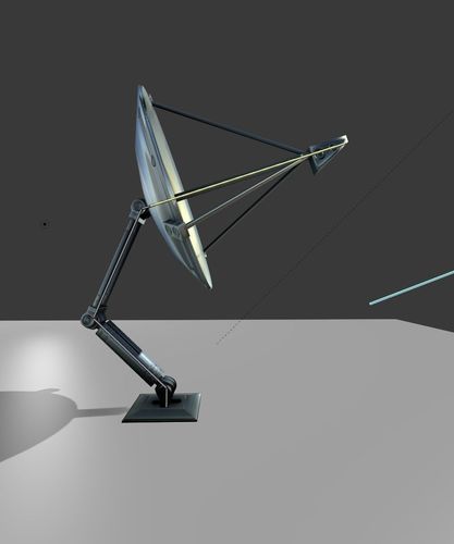 Satellite Dishes Rigged and Low-Poly