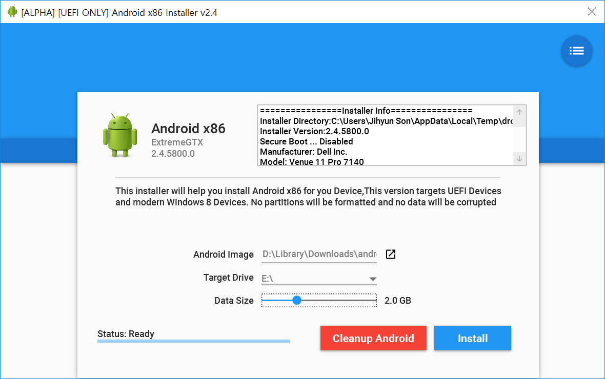 Android-x86 Installer