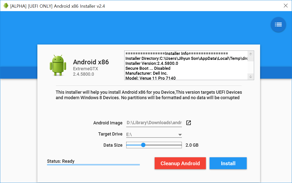 Установка драйверов android x86