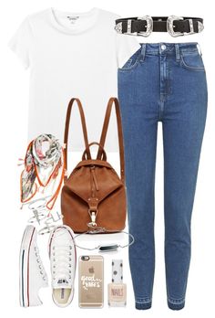 &quot;Outfit for university&quot; by ferned on Polyvore featuring Topshop, Monki, B-Low the Belt, Forever New, Converse, Alexia Parmigiani, Casetify and Monica Vinader