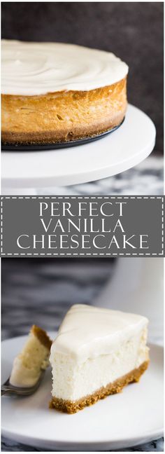 Perfect Vanilla Cheesecake | Marsha&#39;s Baking Addiction