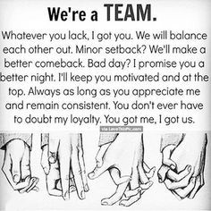 Be a team
