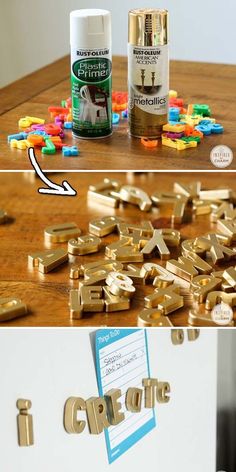 DIY Gold Letters