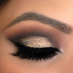 Love this look but use a more silver-y glitter for myself and the bridesmaids, though the question now is, how would we get the glitter-y-ness to stay throughout the wedding and the reception, I&#39;ve found that glittery eye make up is great but it doesn&#39;t stay very long.