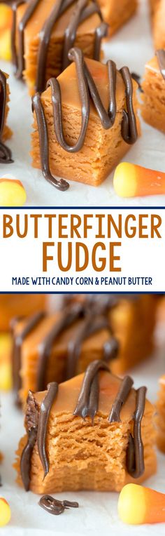 This easy 3-ingredient Butterfinger Fudge tastes just like the candy bar and???