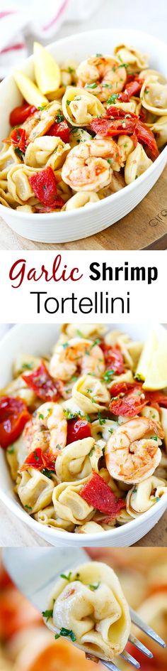 Garlic Shrimp Tortellini ??AMAZING tortellini with garlic shrimp. Super easy recipe, takes 20 minutes, so delicious and better than restaurant?? | rasamalaysia.com