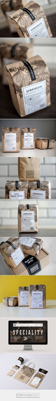 Estate Coffee Roasters packaging designed by AHEAD (Russia) - <a href="http://www.packagingoftheworld.com/2016/02/estate-coffee-roasters.html" rel="nofollow" target="_blank">www.packagingofth...</a>
