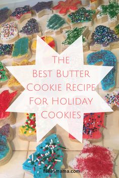 This recipe makes the best cookies to use with cookie cutters, especially for holiday shapes!