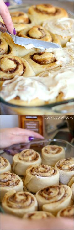 These Million Dollar Cinnamon Rolls are my new favorite treat! The cream cheese frosting has 2 secret ingredients!