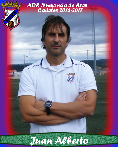 ADR Numancia de Ares. Cadetes 2017-2018. Juan Alberto entrenador.