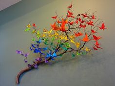 This is so pretty... Not a diagram but wonderful idea how to display cranes