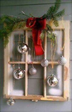Would love to make one just like this....with purple and silver, now to find a window frame.