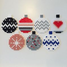 Christmas ornaments hama beads by louisebradsted