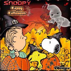 This *GIF* Activates Halloween FUN =-= Click Arrow to See SNOOPY &#39;n&#39; SPOOKY !!