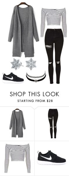 &quot;&quot; by angela229 ??? liked on Polyvore featuring moda, Topshop, NIKE, Charlotte Russe i Bling Jewelry