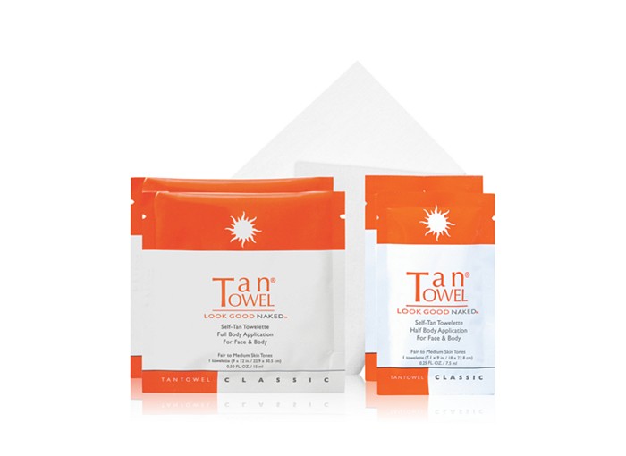 Receive a free 4-piece bonus gift with your $30 TanTowel purchase
