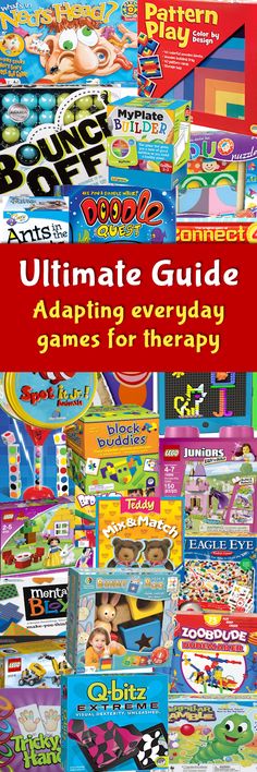1000&#39;s of goal-directed ideas for using common games therapeutically. Check it out at The Playful Otter.