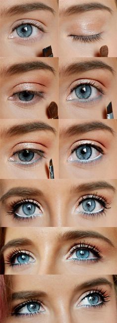 How to Do Natural Spring Makeup | Easy DIY Look by Makeup Tutorials at <a href="http://www.makeuptutorials.com/makeup-tutorial-12-makeup-for-blue-eyes" rel="nofollow" target="_blank">www.makeuptutoria...</a>