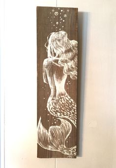 This is one of my favorite mermaid items in the shop! Measures 19&quot; x 5 1/2&quot; More
