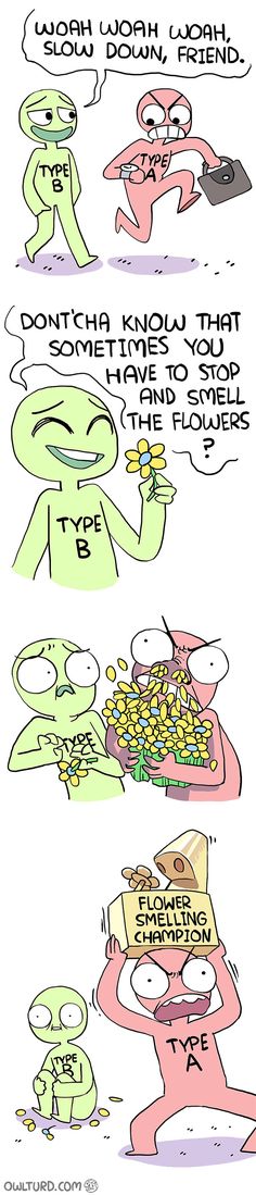 A And B Smell The Flowers